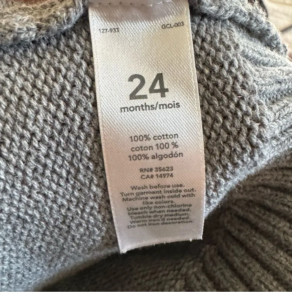 Carter's Gray Knit Sweater Vest